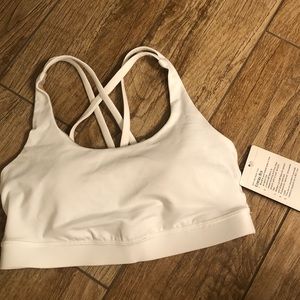 Lululemon Energy Bra Luxtreme White Sz 8